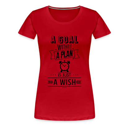 Frauen Premium T-Shirt „ Wish" - Rot