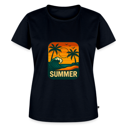 Frauen Premium T-Shirt „ Summer" - Navy