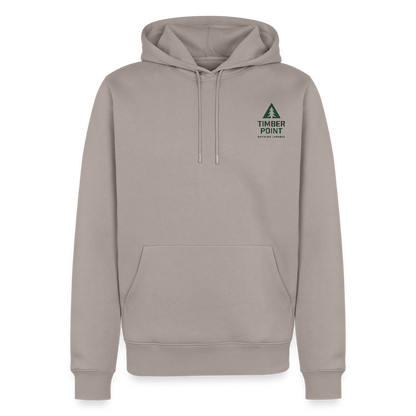 Männer Premium Hoodie „ Timber Point" - Taupe