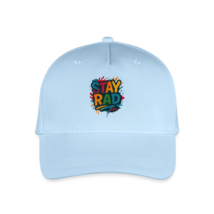 Kinder Bio Basecap „ Stay Rad" - Hellblau