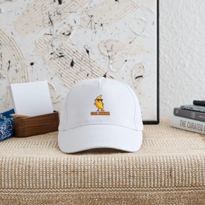 Kinder Bio Basecap „ Cool Banana" - Weiß