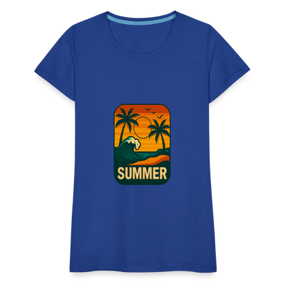 Frauen Premium T-Shirt „ Summer" - Königsblau