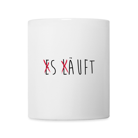 Tasse „ Es läuft" - Weiß