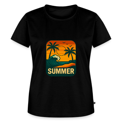 Frauen Premium T-Shirt „ Summer" - Schwarz