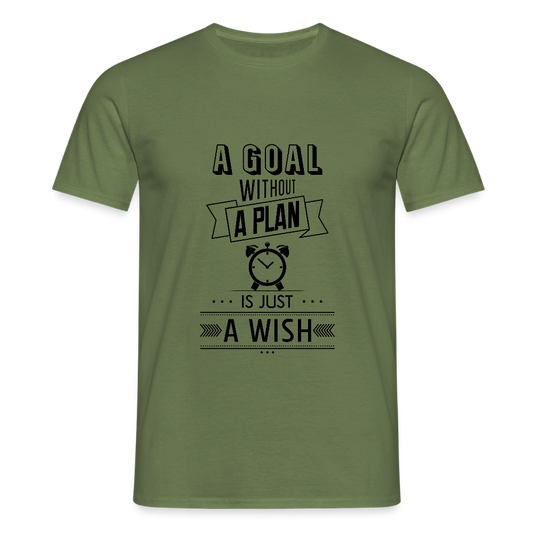 Männer T-Shirt „ wish" - Militärgrün