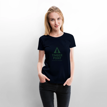 Frauen Premium T-Shirt „ Timber Point" - Navy