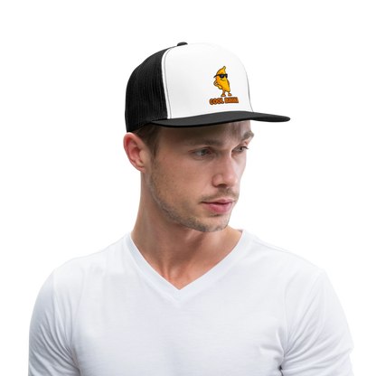 Trucker Cap „ Cool Banana" - Weiß/Schwarz