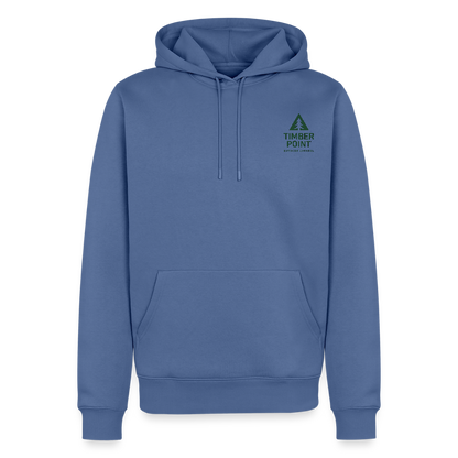 Männer Premium Hoodie „ Timber Point" - Taubenblau