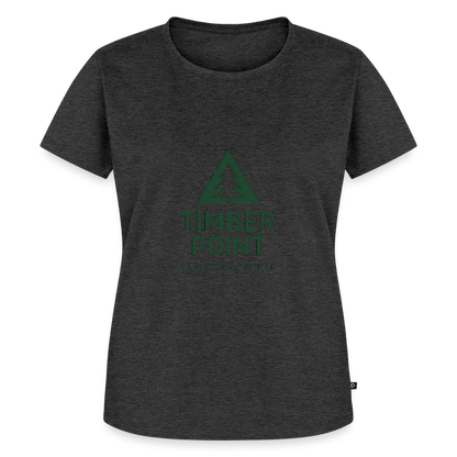 Frauen Premium T-Shirt „ Timber Point" - Anthrazit meliert
