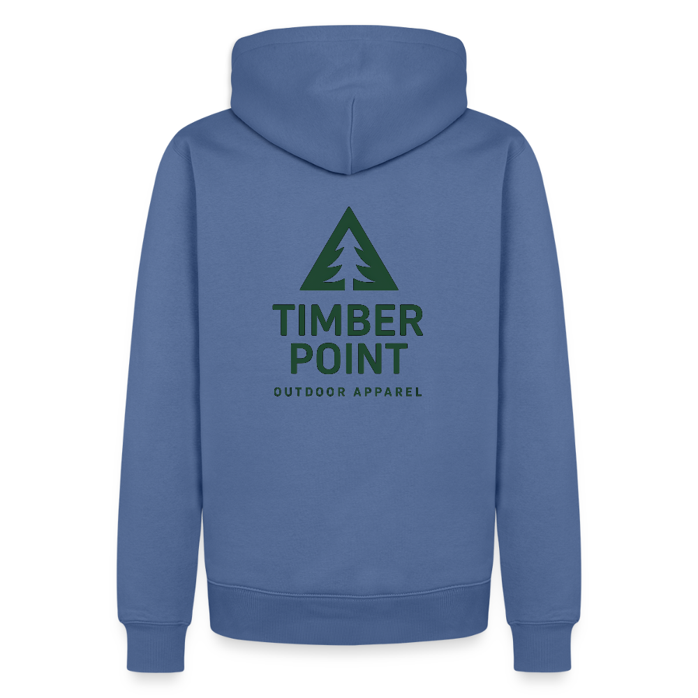 Männer Premium Hoodie „ Timber Point" - Taubenblau