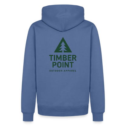 Männer Premium Hoodie „ Timber Point" - Taubenblau