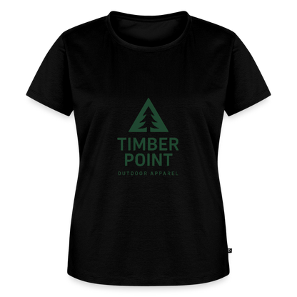 Frauen Premium T-Shirt „ Timber Point" - Schwarz