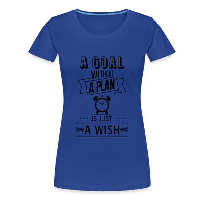 Frauen Premium T-Shirt „ Wish" - Königsblau