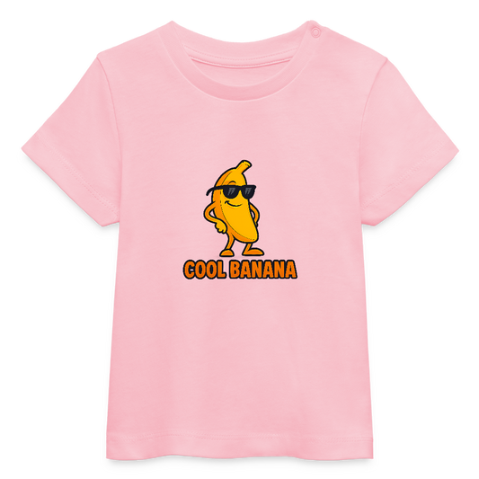 Stanley/Stella Baby Bio-T-Shirt Motiv „Cool Banana" - Hellrosa