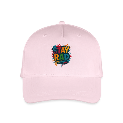 Kinder Bio Basecap „ Stay Rad" - Hellrosa
