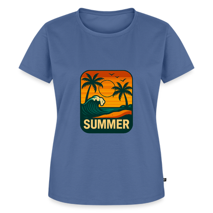 Frauen Premium T-Shirt „ Summer" - Taubenblau