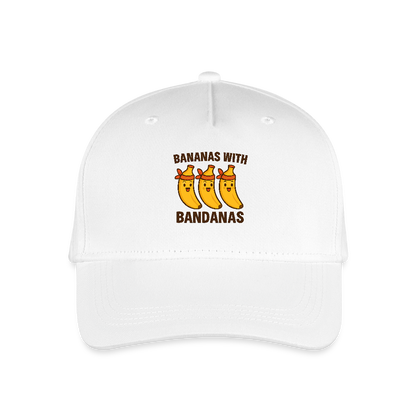 Kinder Bio Basecap „ Bananas with Bandanas" - Weiß