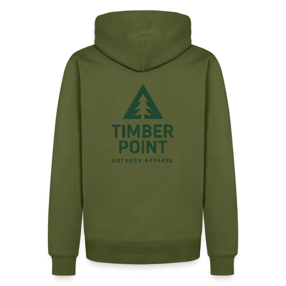 Männer Premium Hoodie „ Timber Point" - Khaki